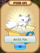 Receiving the Arctic Fox animal.