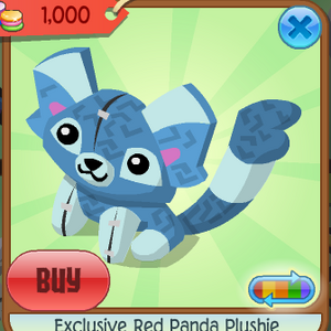 red panda plushie aj