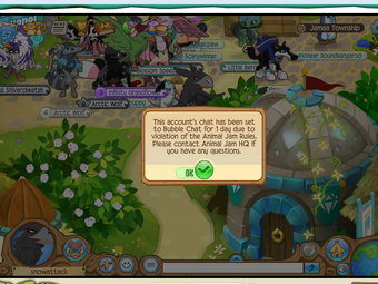 User Blog Codywife1 Bubble Chat On Snowattack For 1 Day Animal Jam Wiki Fandom