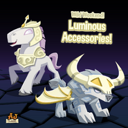 An advertisement for the Luminous Accessories collection in The Daily Explorer.