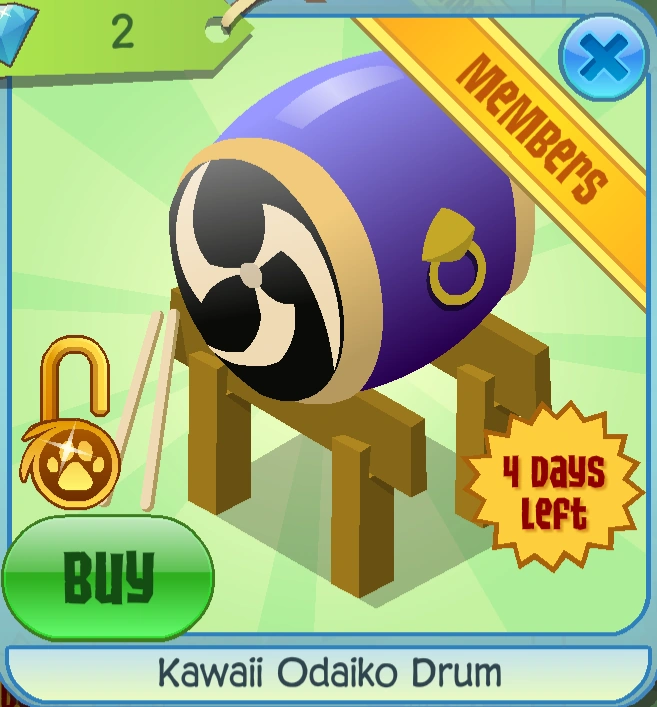 Kawaii Odaiko Drum Animal Jam Classic Wiki Fandom