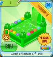 BHS Giant Fountain Of Jelly green