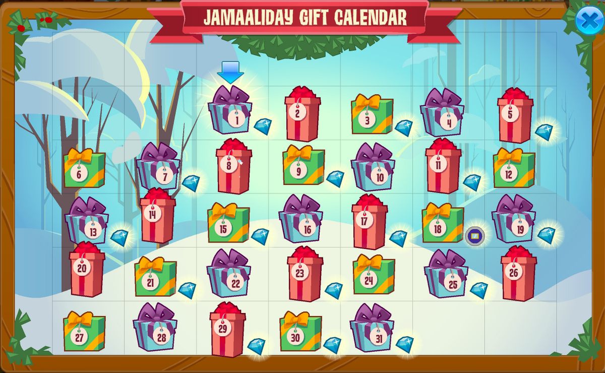 Jamaaliday Gift Calendar (2020) Animal Jam Classic Wiki Fandom