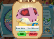 Rare Heart Skull Helmet (MS)