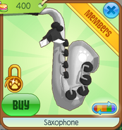 Saxophone white