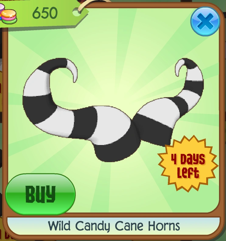 Wild Candy Cane Horns Animal Jam Classic Wiki Fandom