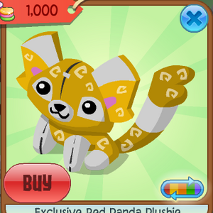 red panda plushie aj