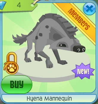Hyena Mannequin | Animal Jam Classic Wiki | Fandom
