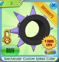 Spectacular Custom Spiked Collar | Animal Jam Classic Wiki | Fandom