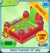 BHS Giant Fountain Of Jelly red