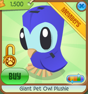 Giant-Pet-Owl-Plushie Blue Shop