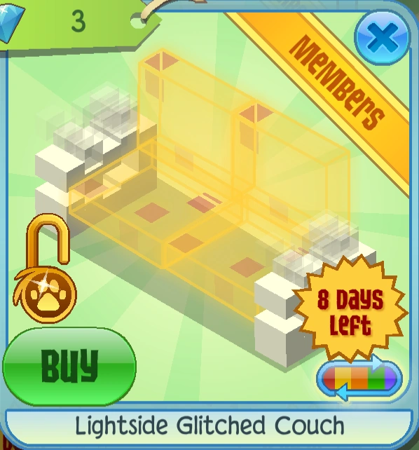 Lightside Glitched Couch Animal Jam Classic Wiki Fandom