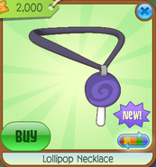 Lollipop Necklace purple