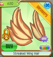 Streaked wing hair4