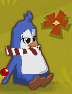 Penguin candy cane tie glitch
