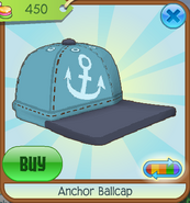 Anchor Ballcap blue