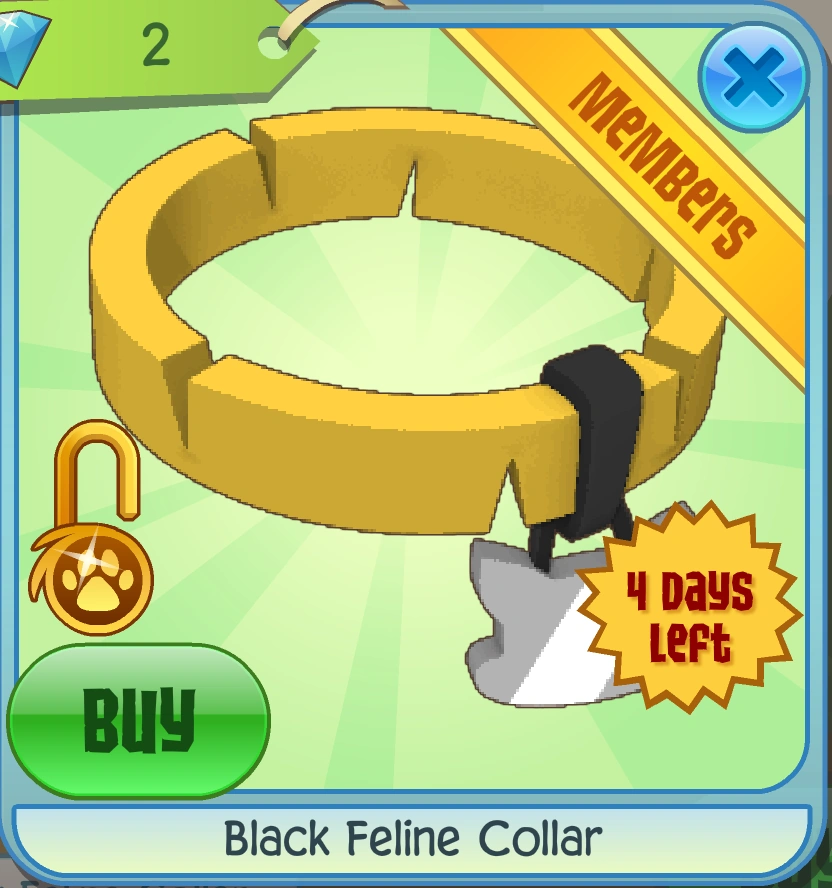 Black Feline Collar Animal Jam Classic Wiki Fandom