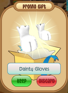 Dainty gloves promo
