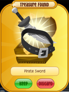 Treasure Pirate-Sword Black