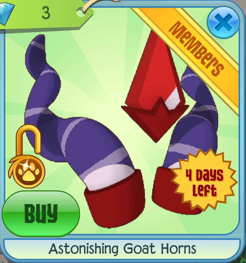 Astonishing Goat Horns Animal Jam Classic Wiki Fandom