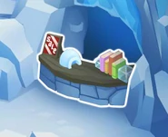 The den item shop located up the stairs.