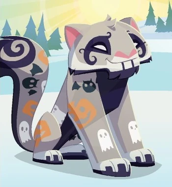 Spooky Snow Leopard | Animal Jam Classic Wiki | Fandom