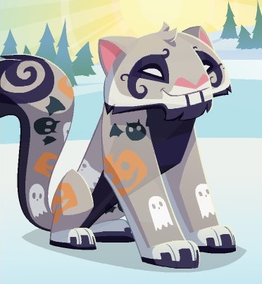 Spooky Snow Leopard | Animal Jam Classic Wiki | Fandom