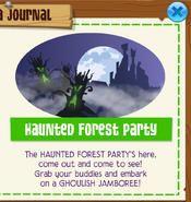 The Haunted Forest party once again mentioned in the Jamaa Journal.