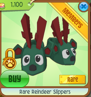 Rare Reindeer Slippers Animal Jam Classic Wiki Fandom
