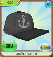 Anchor Ballcap black