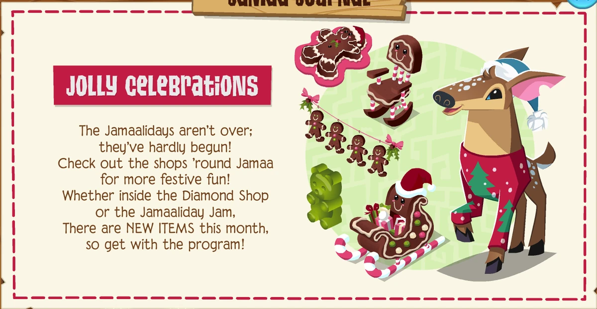 Jolly Gingerbread Collection Animal Jam Classic Wiki Fandom
