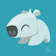 Concept art for the Pet Polar Bear by Taylor Maw.