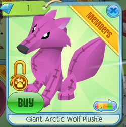 Giant wolf plushie aj top