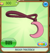 Moon Necklace Pink