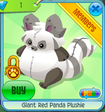 Giant Red Panda Plushie Animal Jam Classic Wiki Fandom
