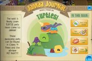 Jamaa Journal advertising the pet turtle upon its release.