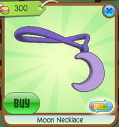 Moon Necklace Purple