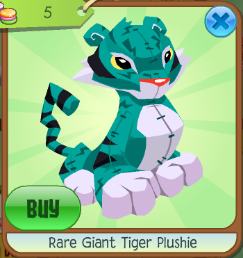 exclusive tiger plushie aj