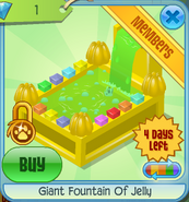 BHS Giant Fountain Of Jelly yellow