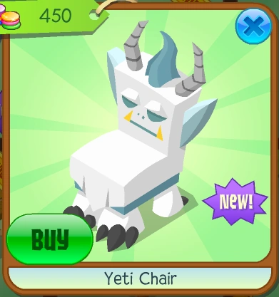 Yeti Chair | Animal Jam Classic Wiki | Fandom