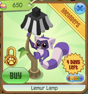 Lemur lamp black