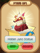 The Hidden Juno Statue, which is obtained by redeeming the code "Juno".