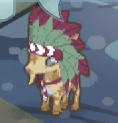 Clover Tie glitch with a magenta Headdress