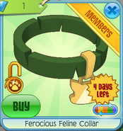 DS Ferocious-Feline-Collar green