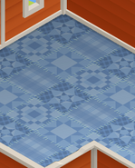 Blue Shag Carpet