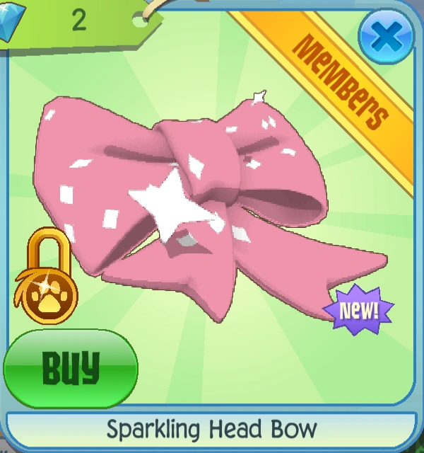 Sparkling Head Bow Animal Jam Classic Wiki Fandom