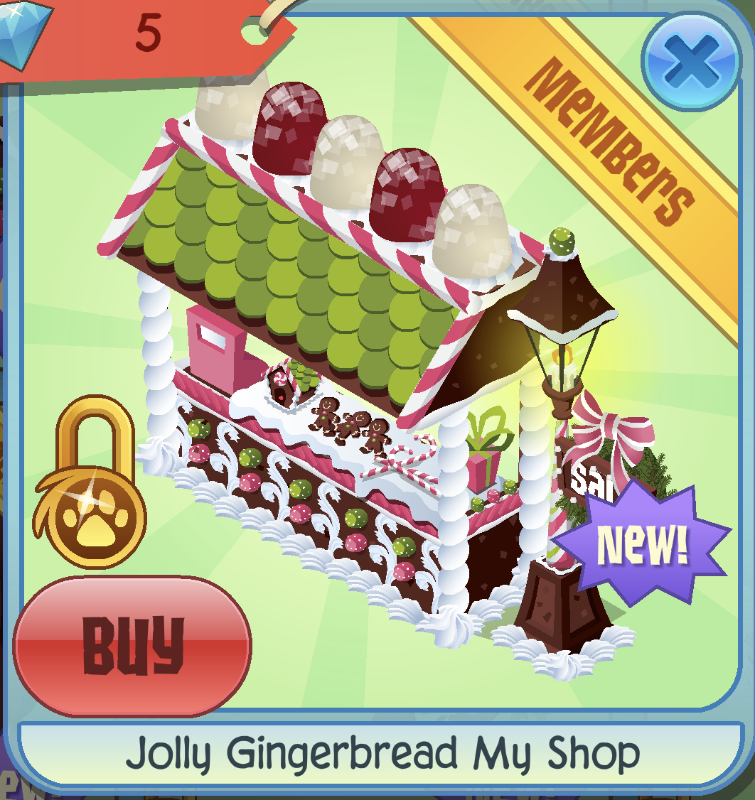 Jolly Gingerbread My Shop Animal Jam Classic Wiki Fandom