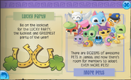 Lucky party and more pet spots