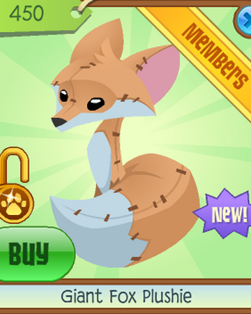 animal jam fox plushie