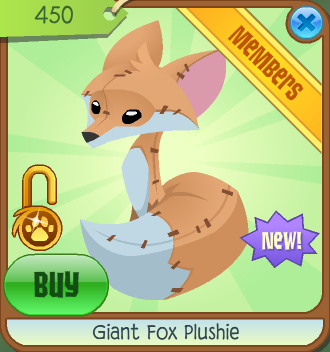 Giant Fox Plushie | Animal Jam Classic Wiki | Fandom